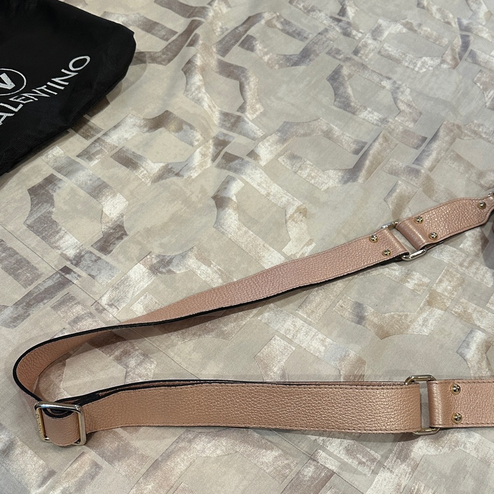 Valentino Mia Rock Learher Crossbody Bag Rose/Blush - Picture 7 of 9